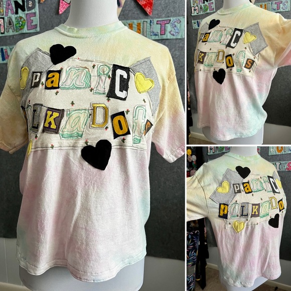 Ransom Note Tee Shirt - Sherbet Tie Dye - Picture 1 of 10